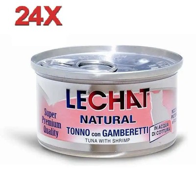 24x Monk LeChat Natural to Taste Tuna with Shrimp 24x80gr
