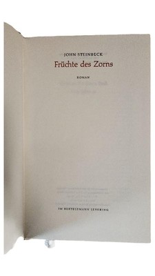Früchte des Zorns John Steinbeck Roman Bertelsmann Lesering