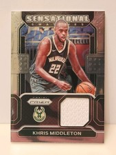 2021-22 Panini Prizm Sensational Swatches Khris Middleton #SW-KHM MINT!