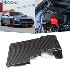 Matte Carbon For Ford S650 Mustang Dark Horse 24+ Engine Bay Fuse Box Decor Trim