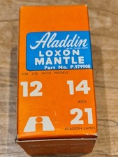 Vintage Aladdin Loxon Płaszcz do modeli 12 i 14 lamp olejowych parafinowych Nowy Stary zapas