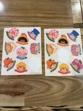 2 Sheets of Vintage Strawberry Shortcake Stickers American Greeting Corp 1984