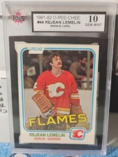 81-82 O-Pee-Chee Rejean Lemelin Rookie 🚨🚨🚨 KSA 10 Pristine Gem Mint 