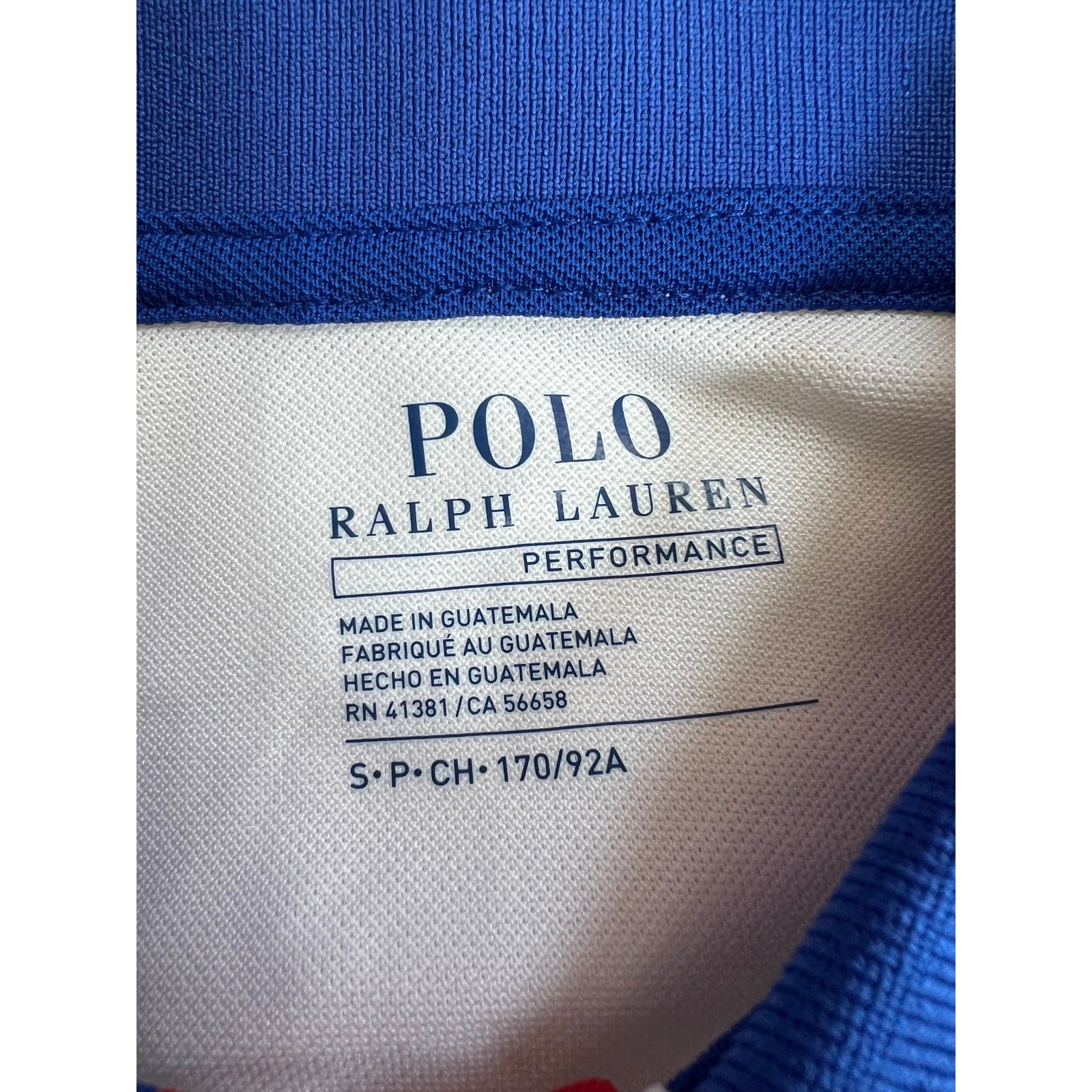 Polo Ralph Lauren Performance Golf Casual Shirt White/Red/Blue Size S thumbnail 4
