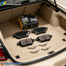 Rear Ceramic Brake Pads w/ Hardware for Scion 2011 - 2016 xB 2008 - 2015 tC