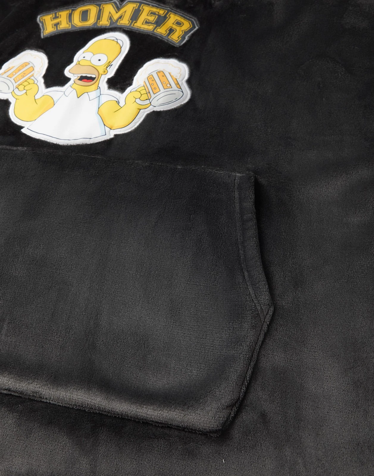 The Simpsons Black Homer Blanket Hoodie Men