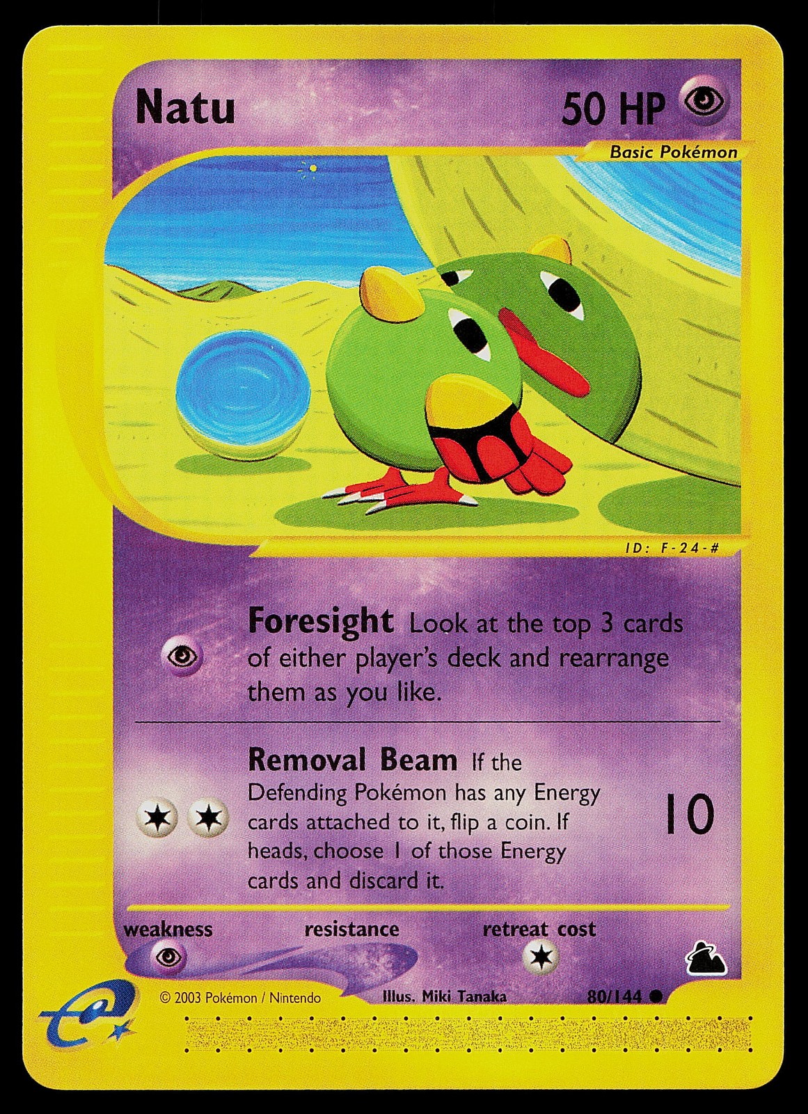 Pokemon Card - Natu Skyridge 80/144 Common