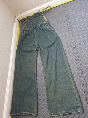 VINTAGE Fashion Jeans Overalls Mens Small 28 Waist #S82