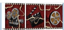 Three-Piece Movie Theater, Canvas Wall Art