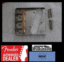 Fender Telecaster Aged/Relic Chrome/Brass Compensated Bridge - USA - Tele 4162