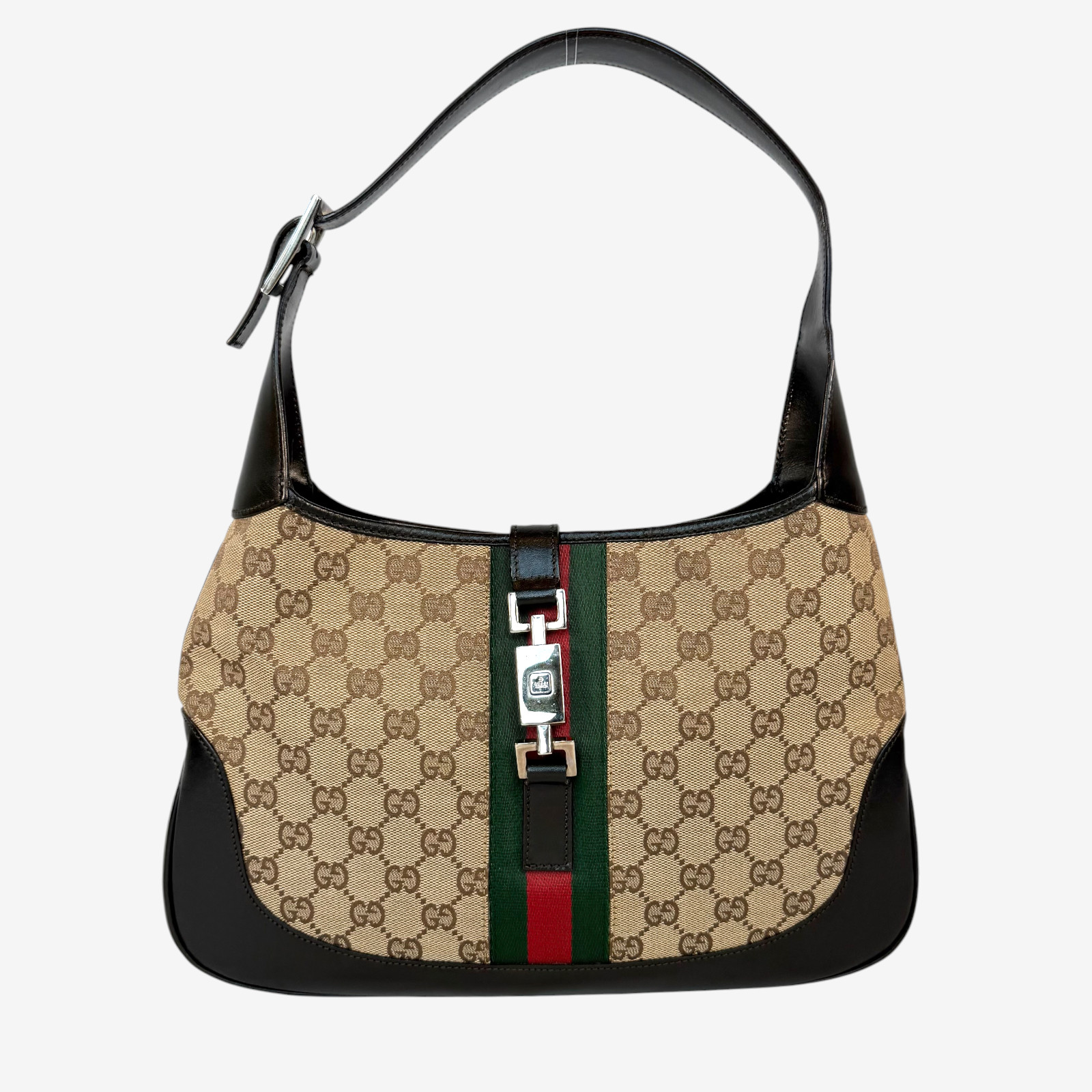 Borsa a tracolla Gucci Jackie GG linea Sherry borsa in pelle marrone