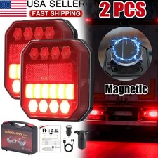 Ip65 Wireless Magnetic Trailer Lights Rechargeable Led Taillight Kit For Trailer Ip65 Wireless Magnetic Trailer Lights Rechargeable Led Taillight Kit For Trailer