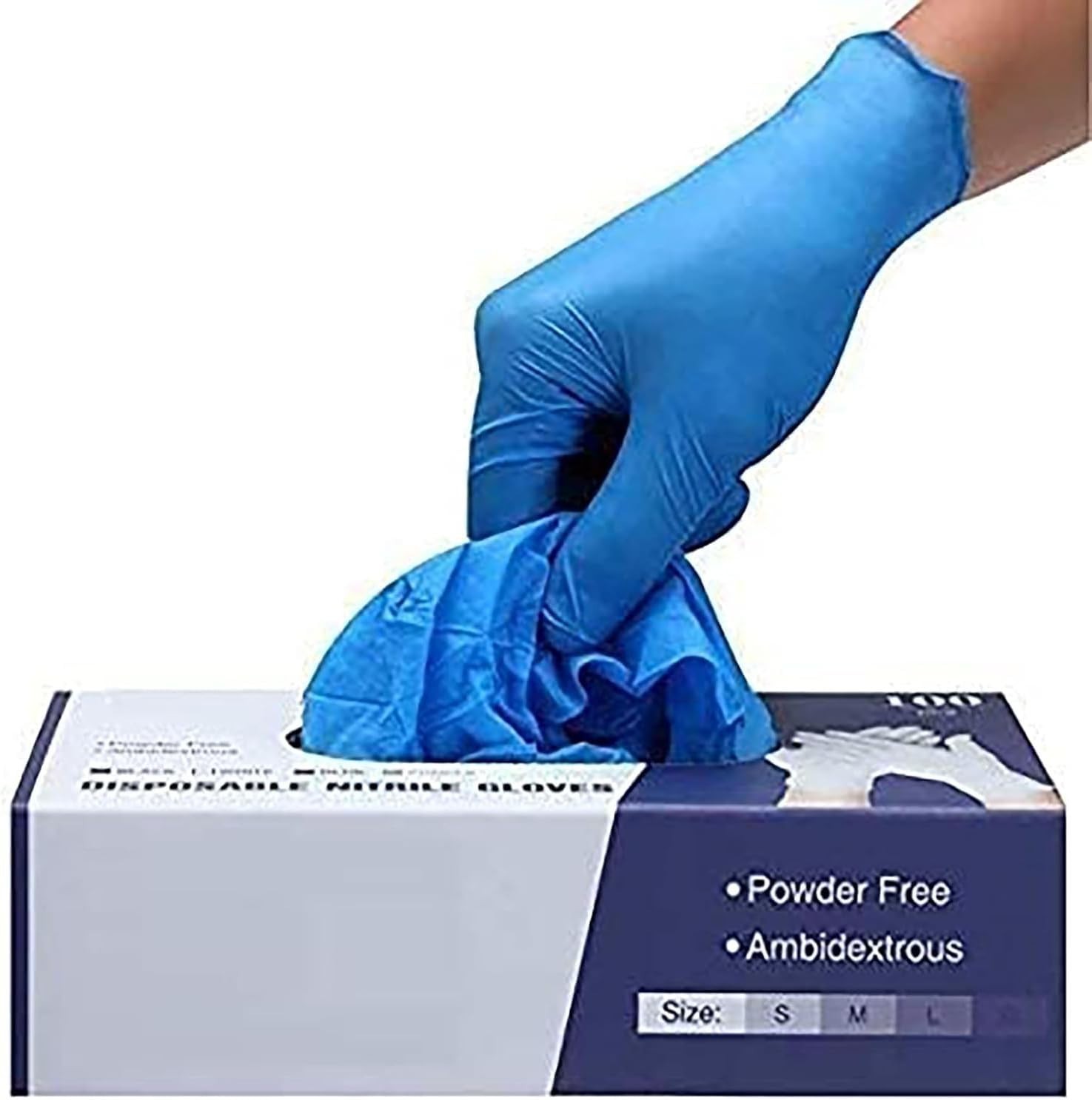 Praima Surgicals Powder Free Nitrile Food Grade Disposable Gloves Large New