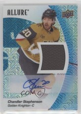 2023 Upper Deck Allure Blue Line Jersey 6/25 Chandler Stephenson #73 Auto 1q7q