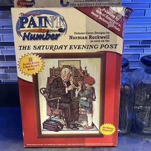 NOS Craft House Paint By Number Norman Rockwell Saturday Evening Post