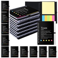 Feifeiya 24Pcs Team Appreciation Gifts Notebooks Sticky Notes Inspirational Note