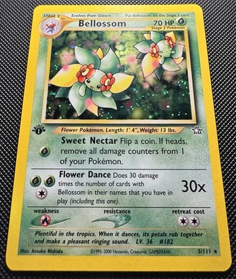 Bellosom 英語版 3/111 Bellossom 3/111 Neo Genesis Holofoil 1st Edition NM Swirl 🌀 | eBay