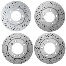 Hella Front 318mm Rear 299mm Rotors Disc Brake Rotor Kit For Porsche 911 1999-08
