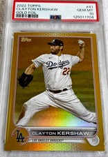 2022 Topps Series 1 1st Edition - Clayton Kershaw #41 Gold