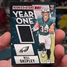 Panini 2024 Rookies & Stars Will Shipley Eagles Year One Relics Rookie YO-WSY
