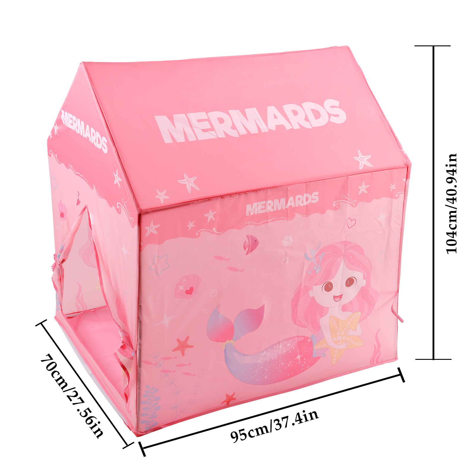 Pink Princess Tent Girl Large Playhouse Kid Play Tent Indoor And Outdoor Game