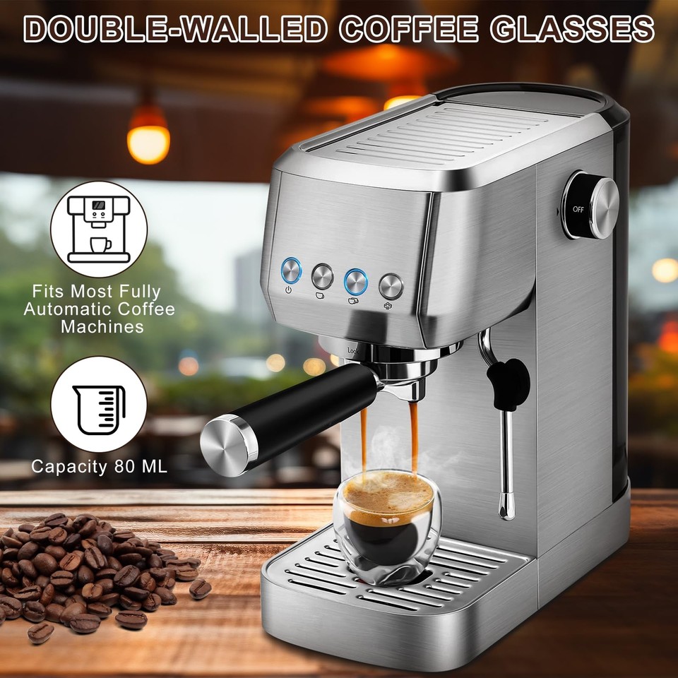 PASABAHCE - LOT de 6 Tasses à Expresso en Verre Trempé 7 cl EUR 50,49