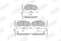 Jurid 573789J Bremsbelagsatz, Scheibenbremse For Infiniti Nissan Renault