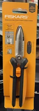 Fiskars Multipurpose Snips Dual-Edged Blades W/Sheath Brand New Free Shipping