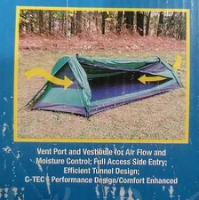 Back Pack Tent, Trekker Solo Bivy, Model #1TB744 (Pre-owned but Unused) 3.25 Lbs