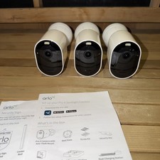 New without Box - Arlo Pro 4 Spotlight Wire-Free Camera Security System - 3-Pack