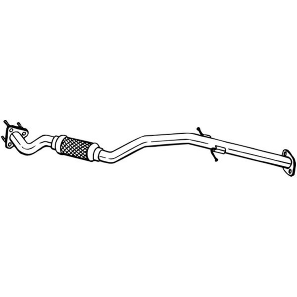 Bosal Abgasrohr Hosenrohr FüR Opel Astra J Caravan Zafira Tourer C P12 P10-image