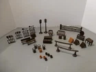 MARX ROY ROGERS MINERAL CITY PLAYSET ACCESSOIRES LOT