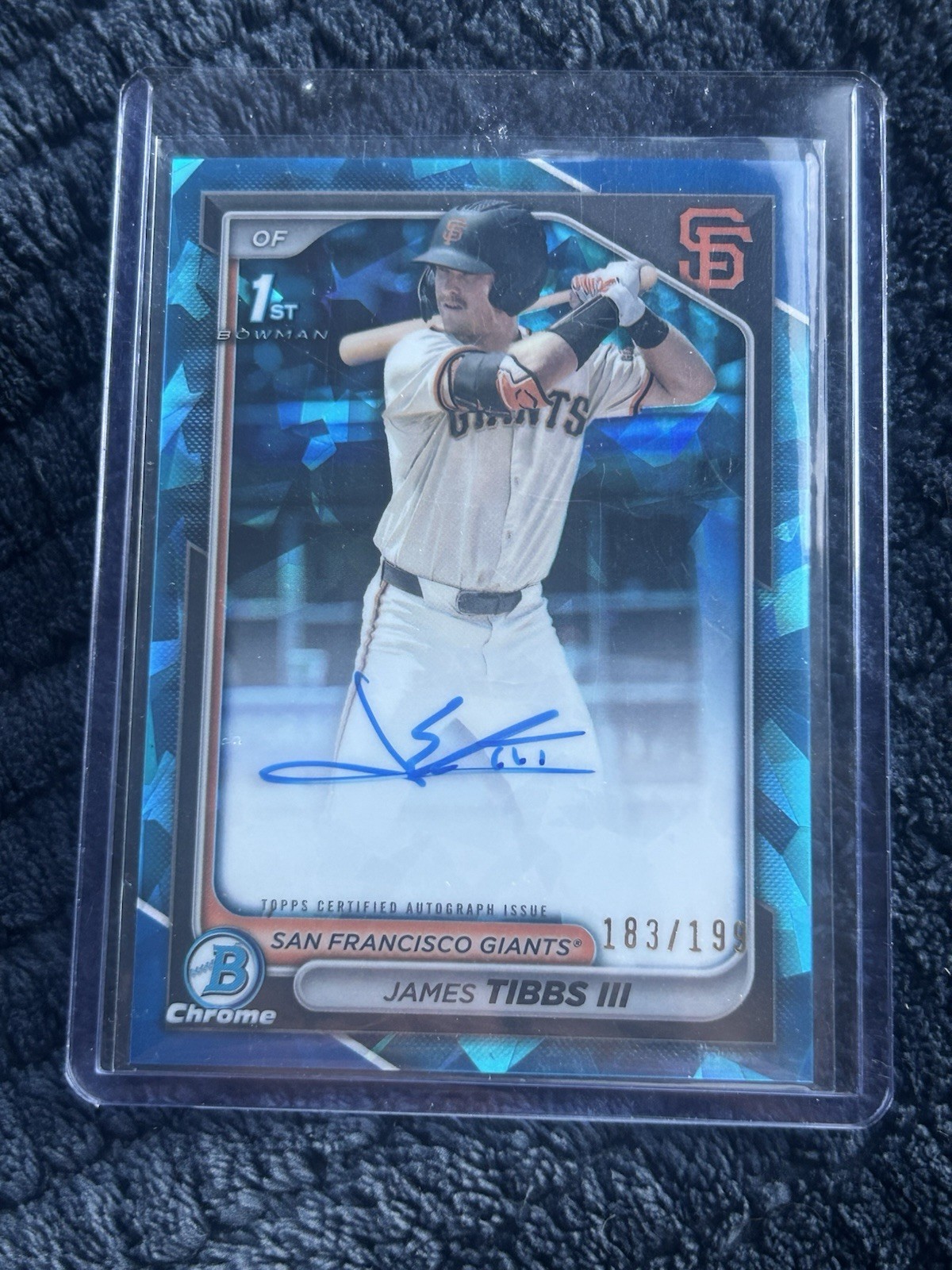 James Tibbs III 2024 Bowman Draft Sapphire 1st Bowman Auto /199 