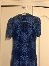 Alexis  Delila  Blue Lace Midi Dress Romper