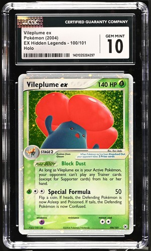 Vileplume ex graded CGC 10 for sale on eBay