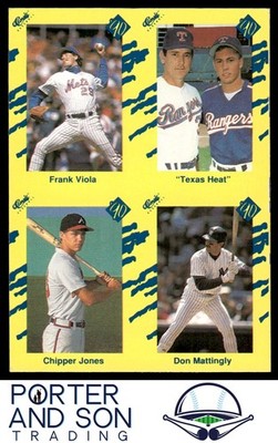 1990 Classic Yellow Viola / Nolan Ryan / Chipper Jones RC / Don Mattingly
