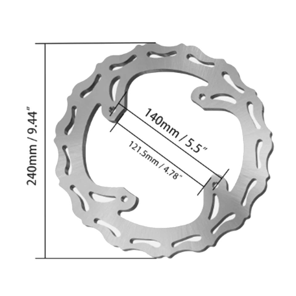 Rear Brake Disc Rotor For Honda CRF 250R 250X CRF450R CRF450X CR125R CR250R - Image 4 of 4