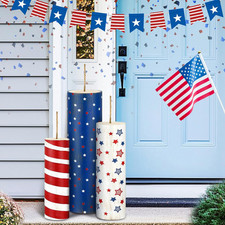 3 Pcs Large 4Th of July Wooden Porch Sign Patriotic Wooden Firework Porch Decor