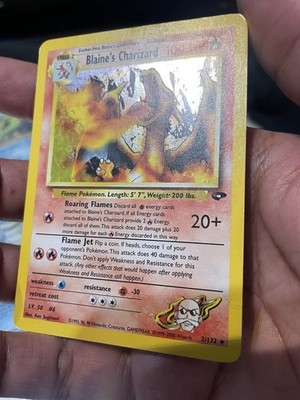 カツラのリザードン　blaine's charizard 2/132 Pokémon Blaine's Charizard 2/132 Gym Challenge Holo Rare Unlimited