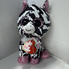Ty Beanies Boos Flippables 6” Zoey The Zebra MWMT 2019