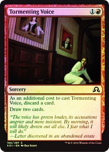 Tormenting Voice FOIL Shadows over Innistrad PLD Red Common MTG CARD ABUGames