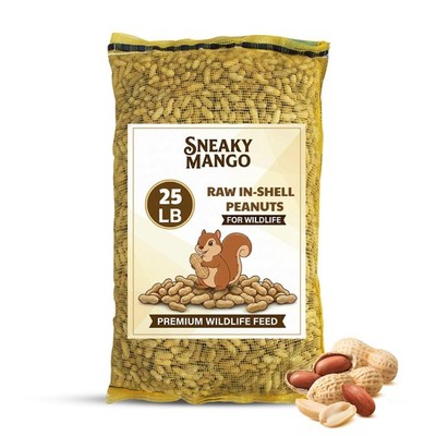 Sneaky Mango Premium Quality- 25 Pound Raw Peanuts in 25 (Pack of 1) 
