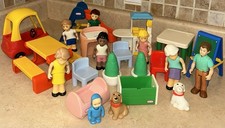 Large Lot of Little Tikes Furniture and People