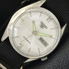 VINTAGE SEIKO 5 AUTOMATIC 7009A JAPAN MENS SILVER COLOR DIAL WATCH a701573-1