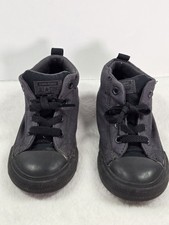 Converse Chuck Taylor All Star Street Mid Junior Boy's Size 9 Shoes Almost Black