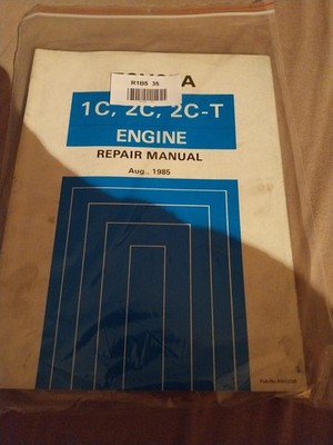 TOYOTA LITEACE,TOWNACE 1C,2C,2C-T,1.8,2.0 DIESEL MOTOR REPARATURANLEITUNG 1985