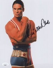 American Gladiators 8x10 photo of Nitro signed by Dan Clark JSA COA