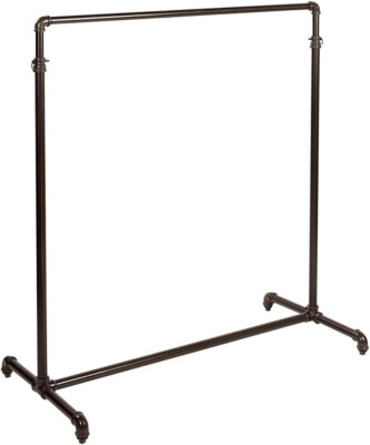 Pipeline Clothing Rack Pipe Line Adjustable Ht New Youk Garment District Style