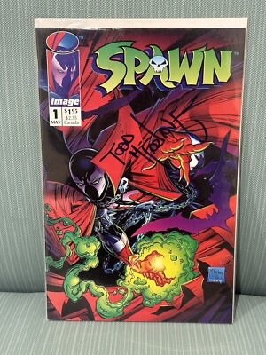 1993 Image Spawn #1 SIGNED By Todd Mcfarlane  VF+