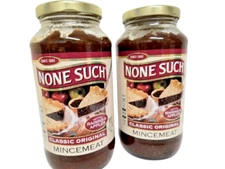 (2x) NONE SUCH Classic Original Mincemeat, 27oz, BB 10/2026,  READ DESCRIPTION